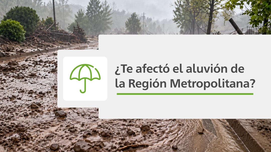 Aluvión en la región metropolitana